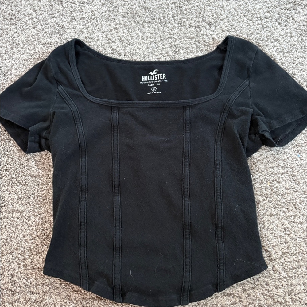 Hollister Women's Elegant Black Blouse